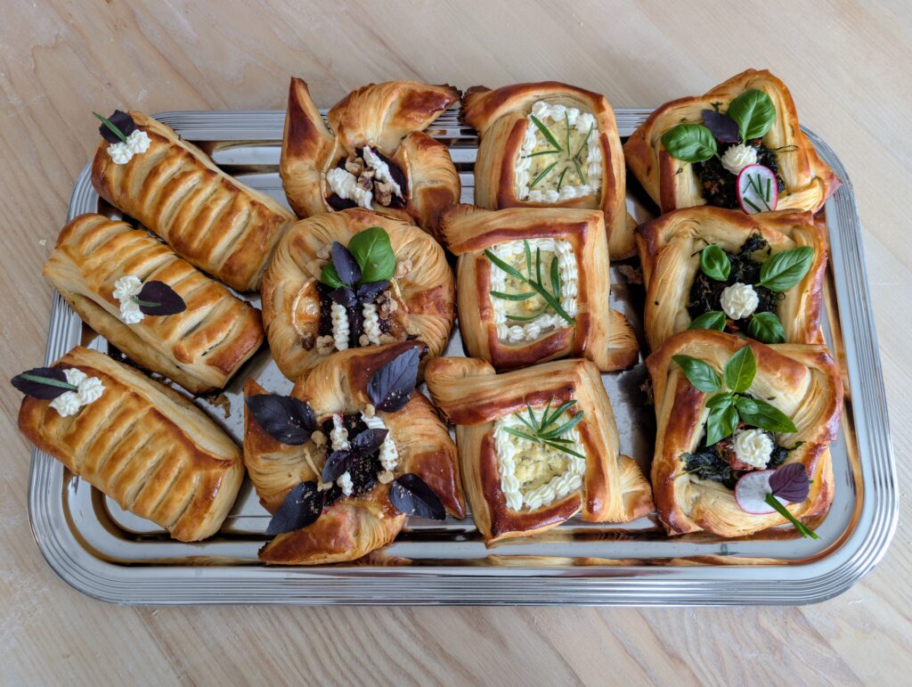 Diverse Blätterteiggebäcke